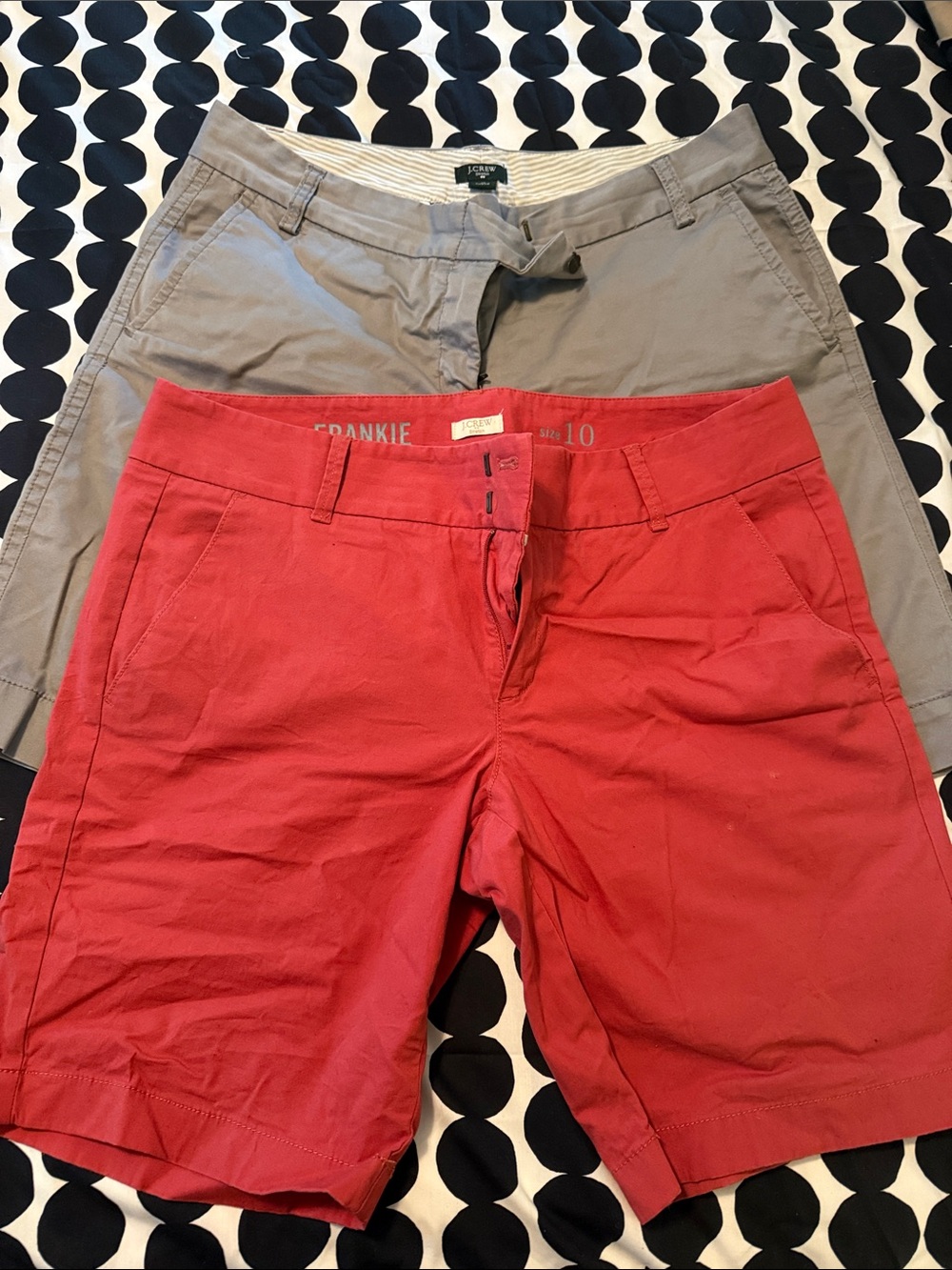 Lot of 2 J. Crew Chino Shorts, size 10
